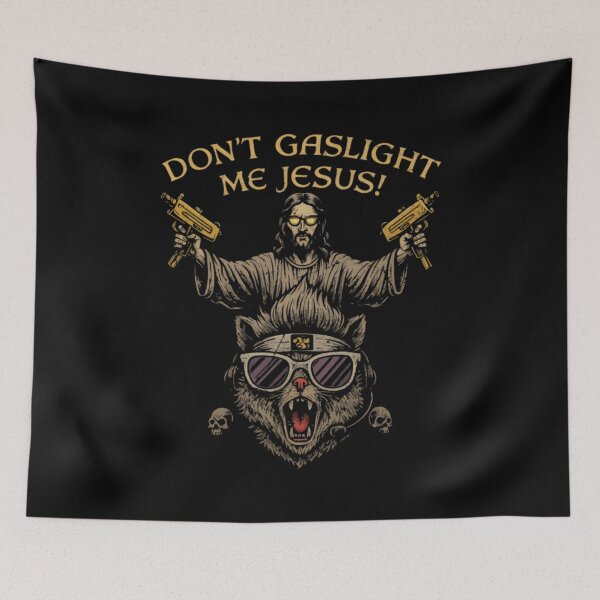 Item preview, Don't gaslight me Jesus - Dungeon Crawler Carl designed and sold by Frizz-Nie.