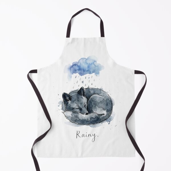 Item preview, Sleeping Fox Rainy Mood Sticker designed and sold by Mr. Pawsome.