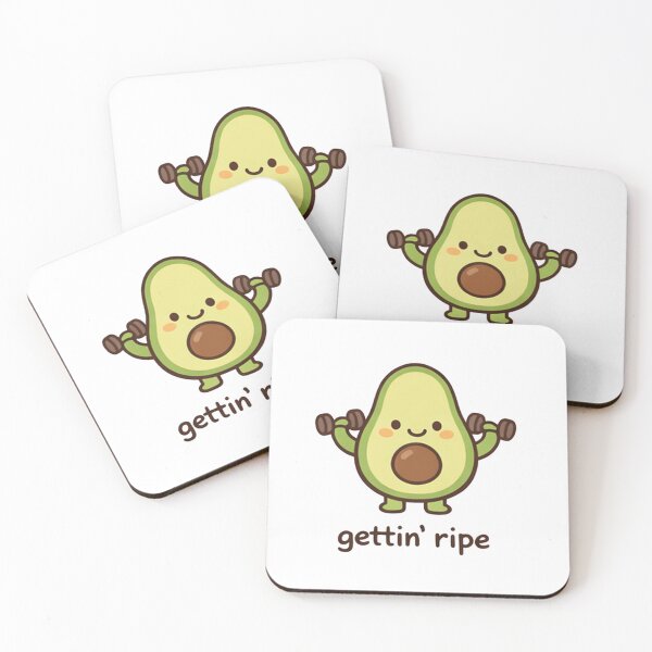 Item preview, Kawaii Avocado Workout – Gettin’ Ripe?? designed and sold by moodoodle.design.