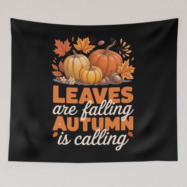 Item preview, Leaves are Falling Autumn is Calling Fall Pumpkin designed and sold by papertaless.