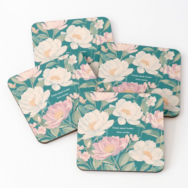 Item preview, Petals Speak Louder Than Words – Floral Typography Design designed and sold by BobaBunny76.