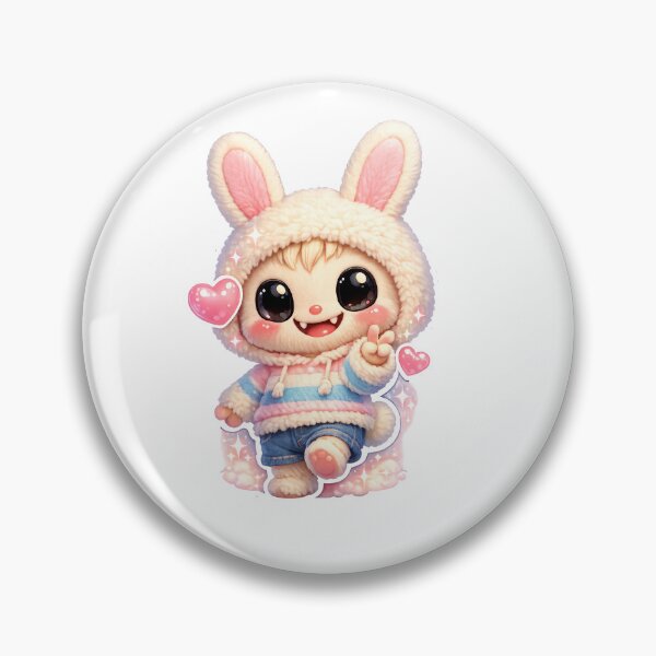 Item preview, Cute Kawaii Labubu Bunny designed and sold by Art Shadow.