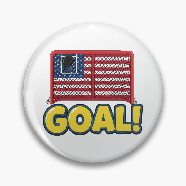 Item preview, Exciting hockey goal, complete with puck in American flag net designed and sold by Jdee23.