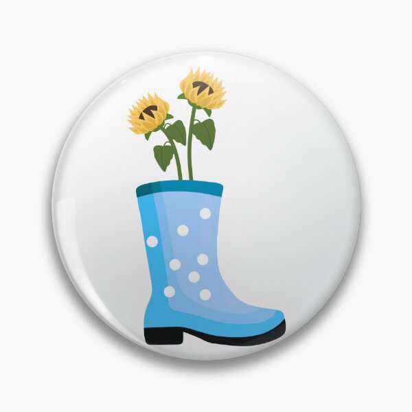 Item preview, Sunflowers in Polka Dot Rain Boot designed and sold by KrisGraphic45.