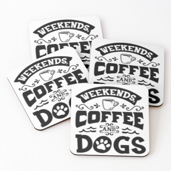 Item preview, Weekends Coffee and Dogs designed and sold by szydelkowanika.