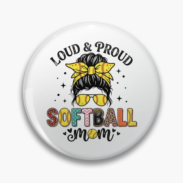 Item preview, Softball Mom Life – Messy Bun Sunglasses Softball Bow Graphic designed and sold by DoodloraStudio.