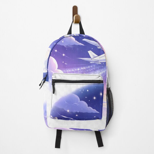 Item preview, Dreamy Airplane Night Sky Sticker | Aesthetic Moon Flight Illustration | Travel Lover Gift . designed and sold by ZenGrowth4.