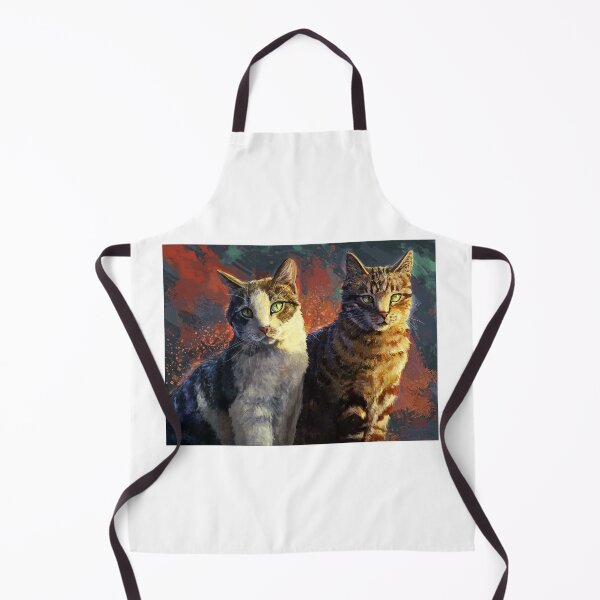 Item preview, Tabby and Tuxedo Cat Duo Portrait Splash Art designed and sold by ladyazza.