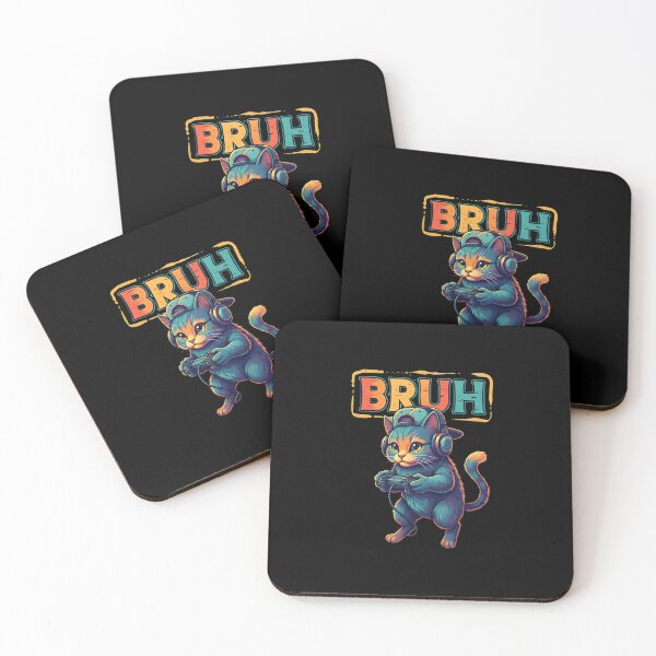 Item preview, Bruh Gaming Cat Sweatshirt Cool Gamer Kitty designed and sold by OlyvieArt.