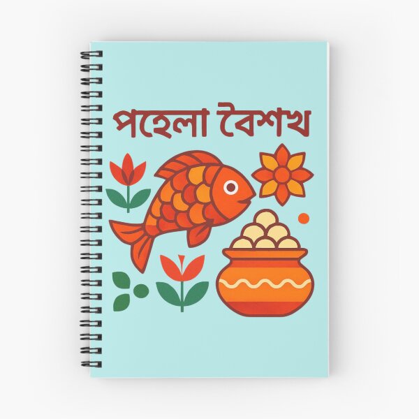 Item preview, Pohela Boishakh Bengali New Year T Shirt Design with Bangla Typography and Alpana Art designed and sold by PACS0011.