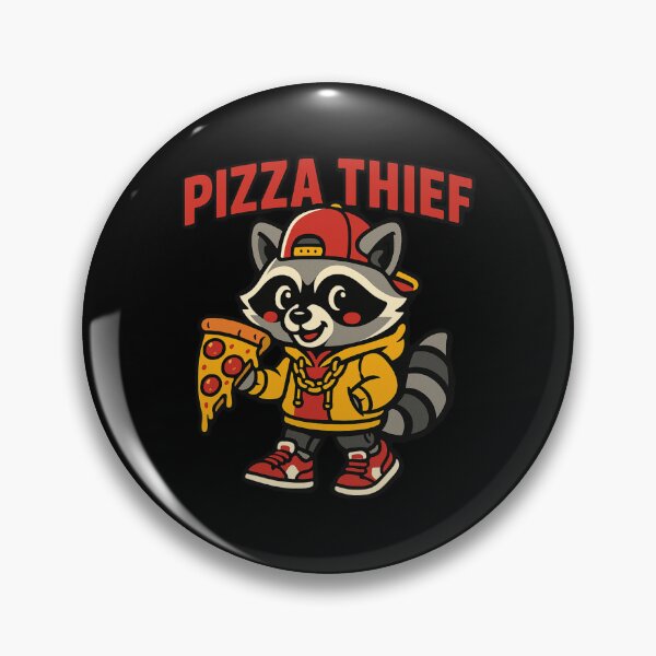 Item preview, Funny Raccoon Snack Bandit, Streetwear Pizza Thief Animal designed and sold by AYACHI90.