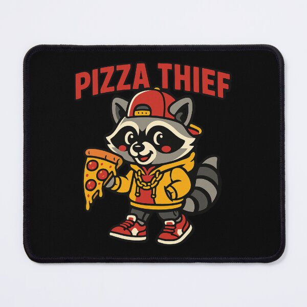 Item preview, Funny Raccoon Snack Bandit, Streetwear Pizza Thief Animal designed and sold by AYACHI90.