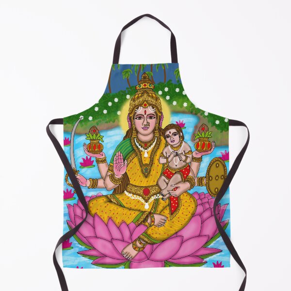 Item preview, Santan Lakshmi Divine Artwork – Hindu Goddess of Family Blessings designed and sold by Harshit_Digital_Arts.