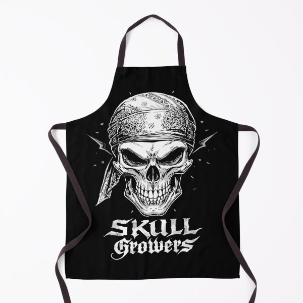 Item preview, Biker Skull Bandana T-Shirt – Paisley Skull Graphic Tee designed and sold by VikArtStudio.