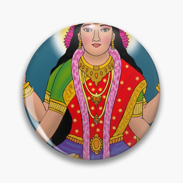 Item preview, Goddess Santoshi Maa Artwork – Hindu Devotional Peace and Faith Design designed and sold by Harshit_Digital_Arts.