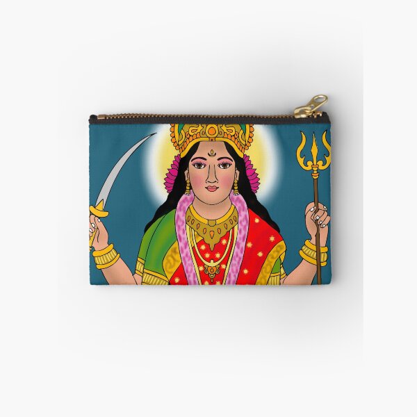 Item preview, Goddess Santoshi Maa Artwork – Hindu Devotional Peace and Faith Design designed and sold by Harshit_Digital_Arts.