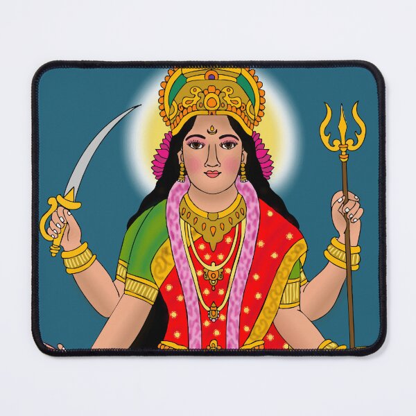 Item preview, Goddess Santoshi Maa Artwork – Hindu Devotional Peace and Faith Design designed and sold by Harshit_Digital_Arts.