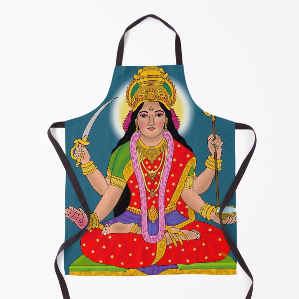 Item preview, Goddess Santoshi Maa Artwork – Hindu Devotional Peace and Faith Design designed and sold by Harshit_Digital_Arts.
