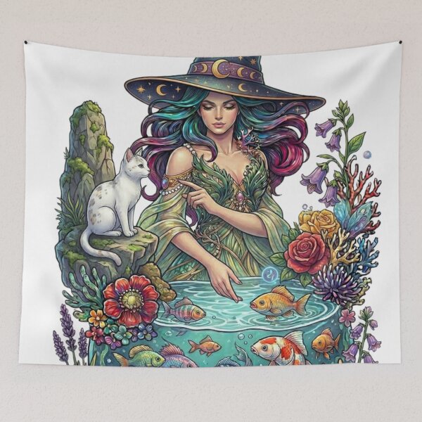 Artikelvorschau, Eine wunderschöne und freundliche junge Hexe entworfen und verkauft von PP&RAINBOW SHOP.