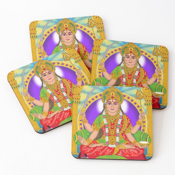 Item preview, Santoshi Mata Divine Illustration – Hindu Goddess Spiritual Art designed and sold by Harshit_Digital_Arts.