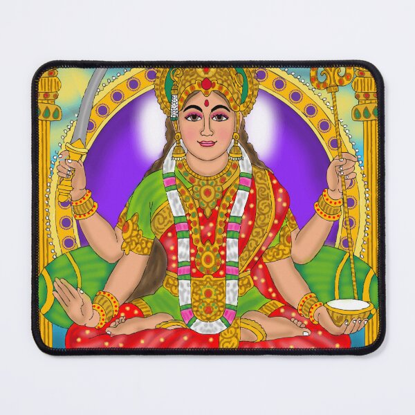 Item preview, Santoshi Mata Divine Illustration – Hindu Goddess Spiritual Art designed and sold by Harshit_Digital_Arts.