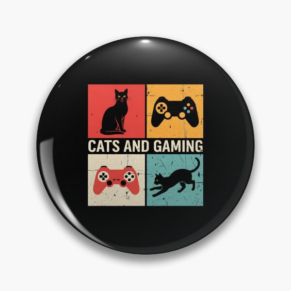 Item preview, Cats And Gaming Retro Four Square Tee designed and sold by OlyvieArt.