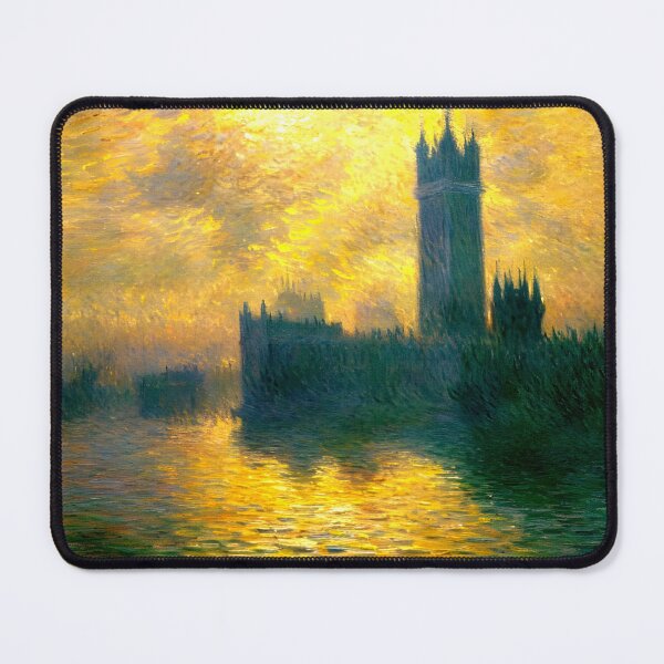 Item preview, Houses of Parliament: Mist-Enveloped Gothic Silhouette designed and sold by artdesignsnow.