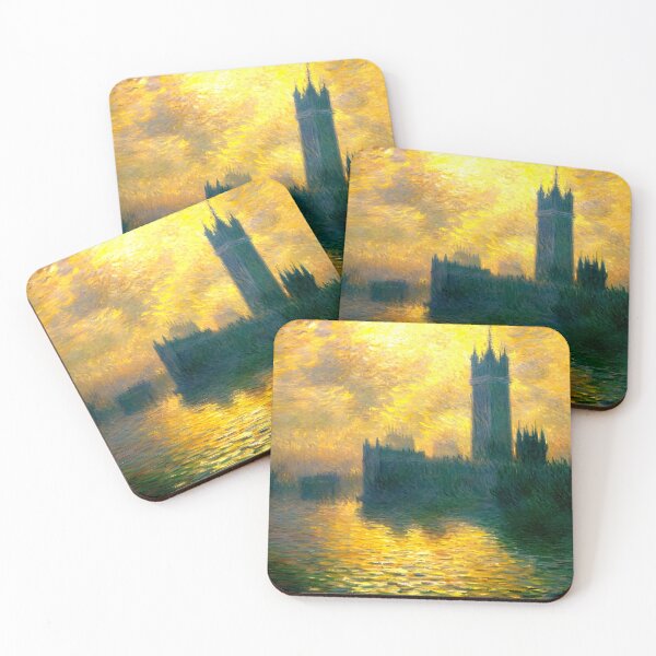 Item preview, Houses of Parliament: Mist-Enveloped Gothic Silhouette  designed and sold by artdesignsnow.