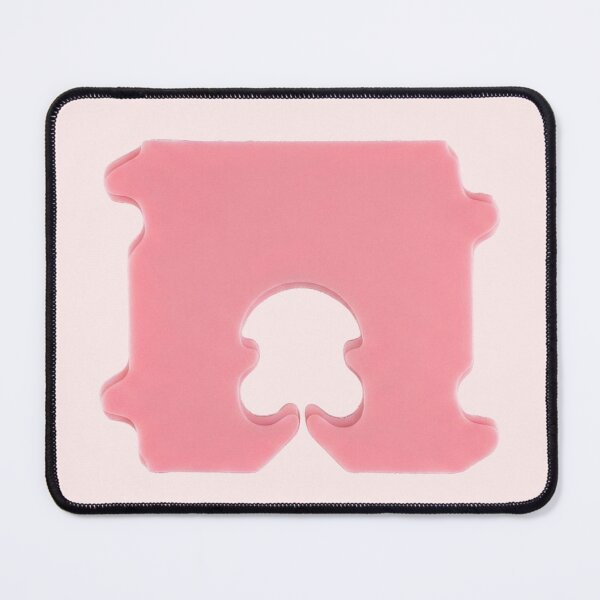 Item preview, Modern Pink Bread Clip Geometric Silhouette with Notches designed and sold by Terry Bain.