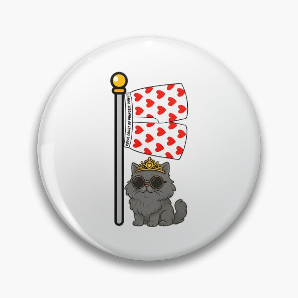 Item preview, Royal Court of Princess Donut – Flag & Heart Boxer Parody Design for Dungeon Crawler Fans designed and sold by Frizz-Nie.