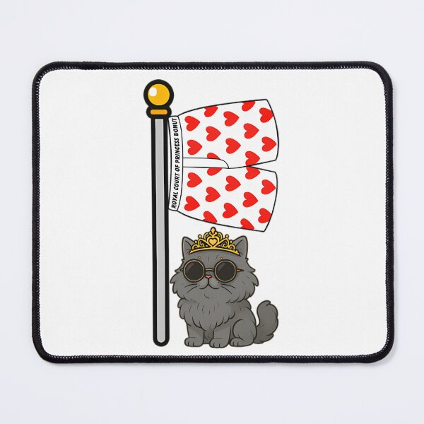 Item preview, Royal Court of Princess Donut – Flag & Heart Boxer Parody Design for Dungeon Crawler Fans designed and sold by Frizz-Nie.