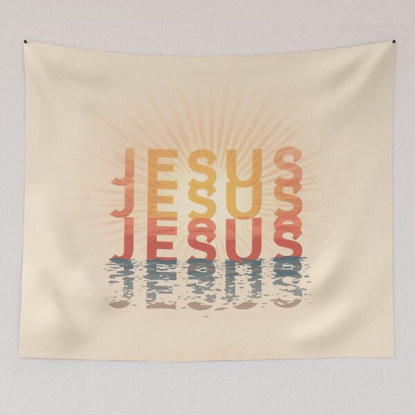 Item preview, Jesus Jesus Jesus Jesus on the water Sunset Art designed and sold by Cre8andRecre8.