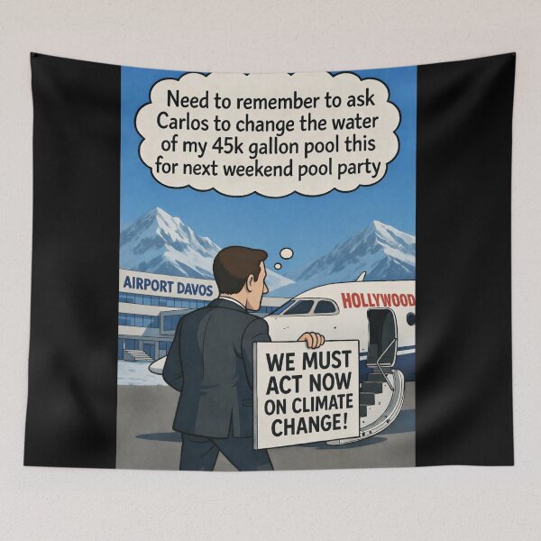 Item preview, Climate Hypocrisy designed and sold by Junior-Design.