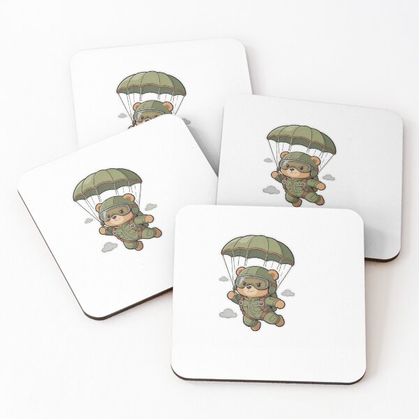 Item preview, Cute Skydiving Bear- Parachute Adventure Cartoon Animal  designed and sold by carestazafeli.