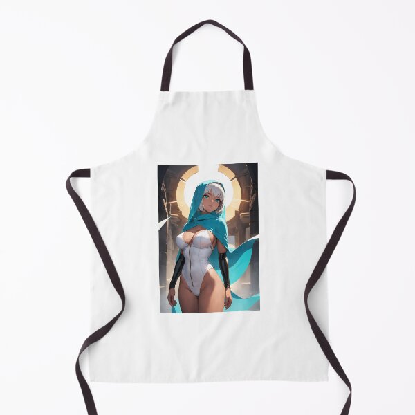 Item preview, Enabara Honosu - Mystical Anime Girl in Teal Hood and White Bodysuit Art designed and sold by iloveanimechibi.