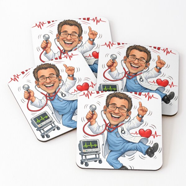 Item preview, A cheerful dancing doctor designed and sold by Troll Art & Delete.
