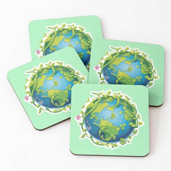 Item preview, Earth with Growing Plants | There is No Planet B Eco Art designed and sold by Shanker-studio.