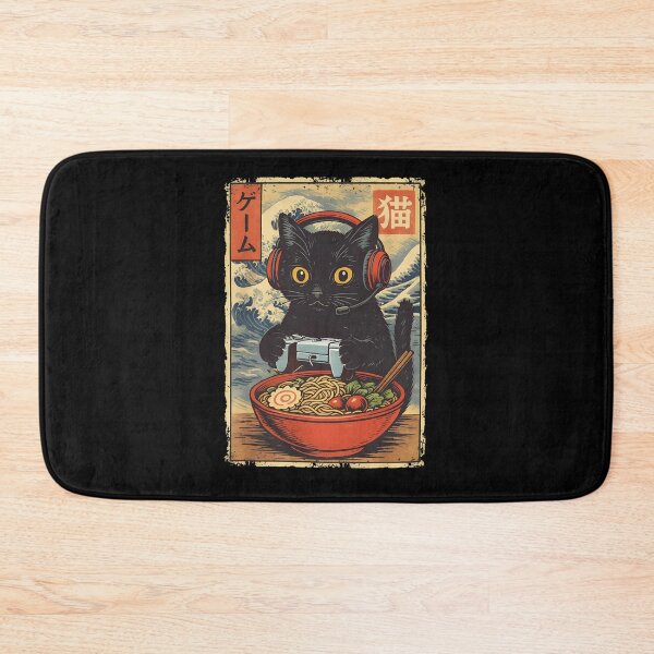 Item preview, Gamer Cat Ramen Wave Headset Controller designed and sold by OlyvieArt.