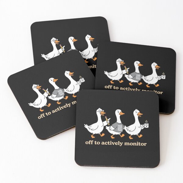Item preview, Off To Actively Monitor Funny Goose Teacher Pencil Coffee designed and sold by graphixpolash.