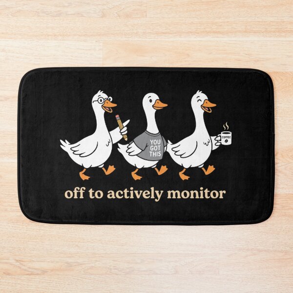Item preview, Off To Actively Monitor Funny Goose Teacher Pencil Coffee designed and sold by graphixpolash.