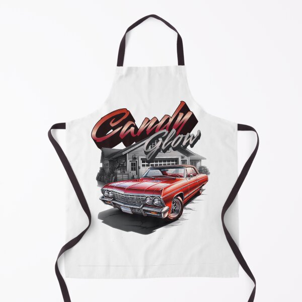 Item preview, Candy Glow Red Lowrider Classic Car Garage Art designed and sold by PrimeRacer.