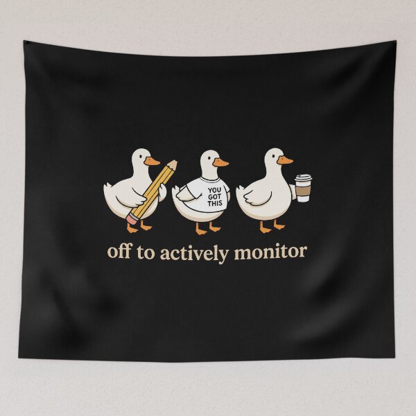 Item preview, Off To Actively Monitor Cute Duck Trio Pencil Coffee You Got This Funny Teacher  designed and sold by graphixpolash.