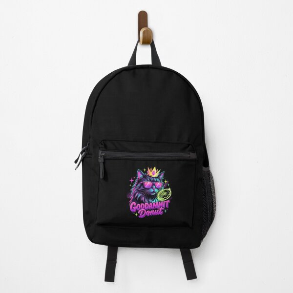 Item preview, Goddamnit Donut Neon Cat King Funny Donut Lover designed and sold by Frizz-Nie.