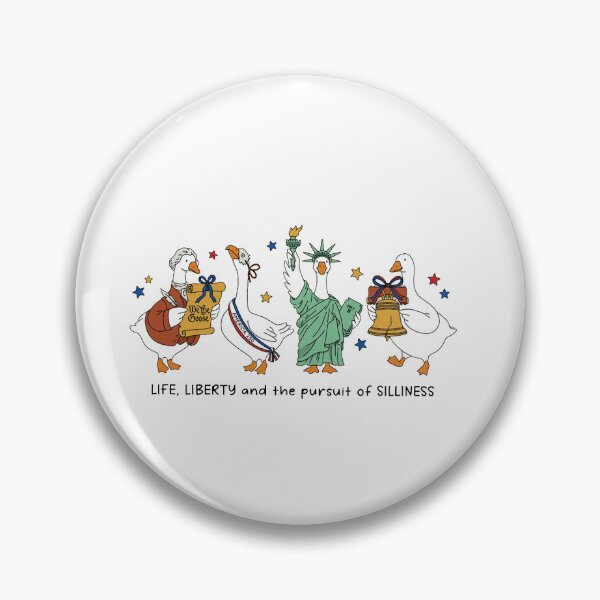 Artikelvorschau, Leben, Freiheit, Streben nach Albernheit, Geschenk zum Unabhängigkeitstag, Lustiges Geschenk zum 4. Juli, Patriotische Gans entworfen und verkauft von sawczy-shop.