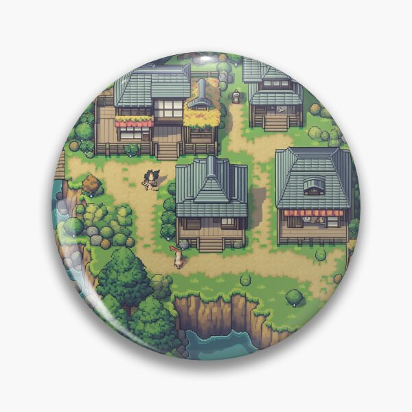 Item preview, Sleepy 32-Bit Village designed and sold by NijiWorld.