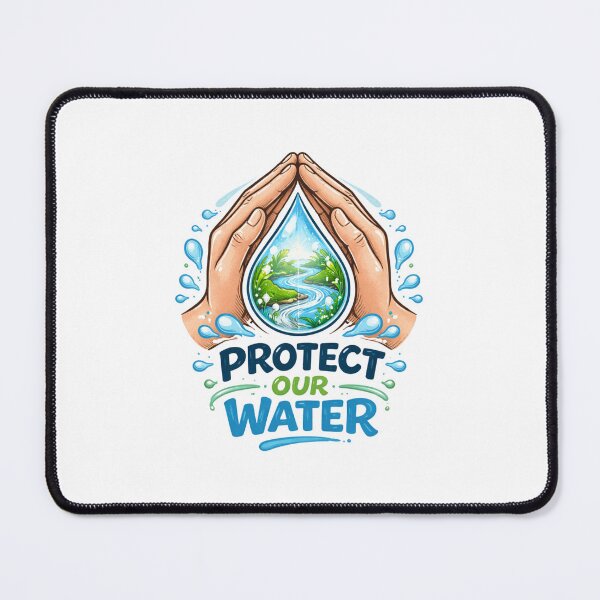 Item preview, Protect Our Water Minimalist Eco Design Clean Earth Awareness for Everyone designed and sold by meesara.