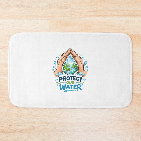 Item preview, Protect Our Water Minimalist Eco Design Clean Earth Awareness for Everyone designed and sold by meesara.