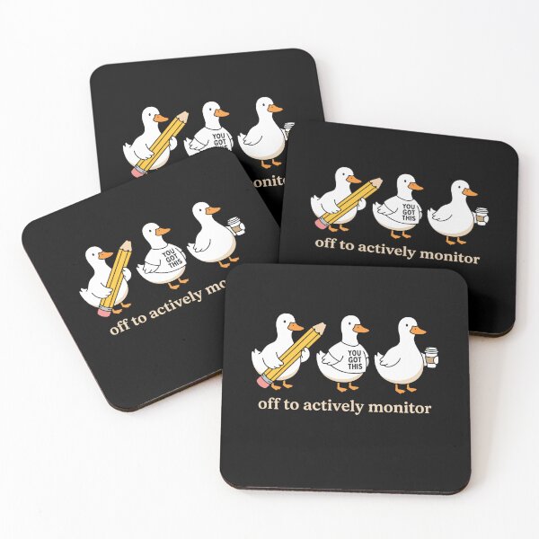 Item preview, Off To Actively Monitor Simple White Duck Trio Pencil Coffee You Got This Teacher designed and sold by graphixpolash.
