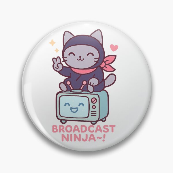 Item preview, Broadcast Ninja Cute Cat Gamer designed and sold by Decaf404.