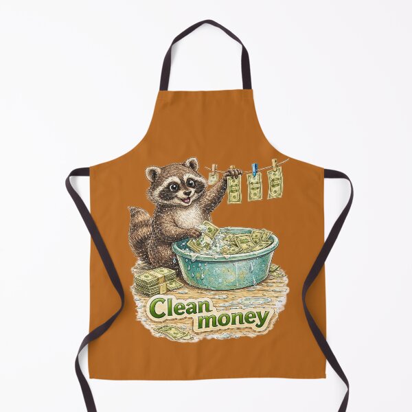 Item preview, Clean Money Raccoon Sticker – Funny Washing Cash Animal Art designed and sold by Felixuss.